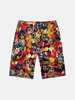 Summer Beach Floral Colorful Surfing Swimming Sports Board Shorts for Men