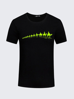Summer Casual Camel Printing Tops Short Sleeve Plus Size T-shirts For Men