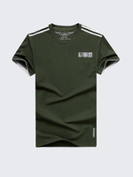 Summer Casual Cotton O-Neck Short Sleeve Plus Size T-shirt For Men