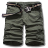 Summer Casual Loose Fit Solid Color Cargo Shorts For Men