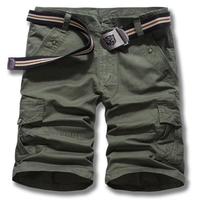 Summer Casual Loose Fit Solid Color Cargo Shorts For Men
