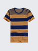 Summer Casual Stripes Pattern Cotton Tees Plus Size Short Sleeve T-shirt For Men