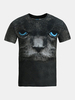Summer Casual Tee Top 3D Cat Printed Round Neck Short sleeve T-shirt for Men