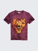 Summer Casual Tee Top 3D Leopard Printed Round Neck Short sleeve T-shirt for Men