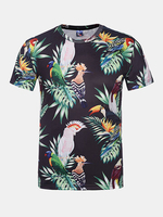Summer Casual Tee Top 3D Natural Scenery Round Neck Short sleeve T-shirt for Men