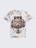 Summer Casual Tee Top 3D Wolf Printed Round Neck Short sleeve T-shirt for Men