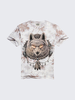 Summer Casual Tee Top 3D Wolf Printed Round Neck Short sleeve T-shirt for Men