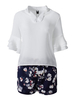 Summer Chiffon V Neck Ruffle Sleeve Playsuits