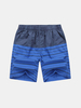 Summer Cool Mens Beach Knee-Length Shorts Stripes Quick-drying Board Shorts