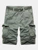 Summer Cotton Fashion Casual Loose Multi-pockets Cargo Shorts for Men