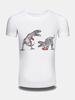 Summer Creative 3D Dinosaur Printed O-neck Short Sleeve Casual T-shirt for Men