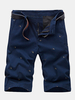 Summer Mens Casual Printing Shorts Loose Fit Cotton Plus Size Pants