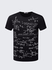 Summer Mens Cool Tees Mathematics Formula Printing Short sleeved Cotton T-shirts