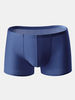Summer Mens Solid Color Boxers Ice Sense Thin Breathable Sexy Underwears