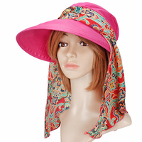 Summer Outdoor Sun Protective Gardening Hat Sun Hat Anti-UV Wide Brim Visor Cap