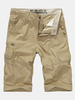 Summer Soild Color Big Size Multi-pocket Leisure Cotton Shorts Casual Cargo Shorts For Men
