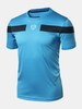 Summer Sports Tops Quick Drying Football Badminton Training Round Neck T-shirt for Men