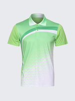 Summer Sports Training Polo Shirt Quick Drying Badminton Competitions Suit For Men