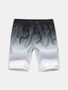 Summer Surf Gradient Color Printing Quickly Dry Loose Board Shorts for Men