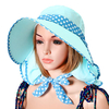 Summer Women Foldable Breathable Visor Cap Outdoor Cycling Wide Brim Anti-UV Bucket Hat