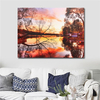 Sunset Scenery LED Frameless Lights Luminous Wall Painting Living Room Home Decor