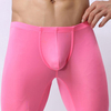 Super Thin Sexy Low Waist Knee Length U Shaped Comfortable Compression Boxers for Men