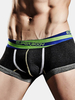SUPERBODY Casual Soft Underwear Cotton Breathable Stitching Low Waist U Convex Boxers for Men