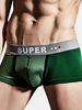 SUPERBODY Casual Soft Underwear Cotton Breathable Stitching U Convex Boxers for Men