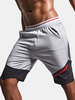 SUPERBODY Mens Summer Elastic Waist Breathable Cotton Knee Length Casual Sport Shorts