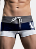 SUPERBODY Sexy Letter Printing Swimming Swimsuits Fashion Breathable Boxers Trunks for Men
