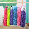 Superfine Fiber Hand Towel Absorbent Cartoon Hanging Towel Coral Velvet Kitchen Cleaning Tools