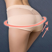 Support Cotton Panties High Waisted Hip-lifting Hollow Seamless Underwear