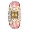 Sweet Bracelet Watch Cloisonne Rhinestone Crystal Watch for Women Gift