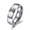 Sweet Couple Ring ANGEL Flower Stainless Steel Men Women Ring