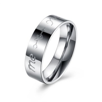 Sweet Couple Ring Heart Me Love You Ring for Couple Gift