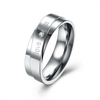 Sweet Couple Ring KISS&LOVE Zircon Elegant Ring for Women Men
