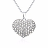 Sweet Heart Necklace Alloy Pearl Heart Necklace for Women Gift