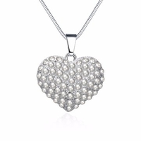 Sweet Heart Necklace Alloy Pearl Heart Necklace for Women Gift