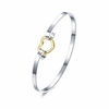 Sweet Simple Bracelet Silver Plated Hollow Heart Bracelet for Women Gift