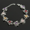 Sweet Women Bracelet Hollow Triangle Crystal Bracelet