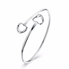 Sweet Women Bracelet Two Hollow Heart Adjustable Bracelet