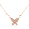 Sweet Zircon Necklace Butterfly Elegant Clavicle Necklace