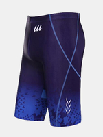 Swimming Beach Shorts Gradient Color Quick-drying Low Waist Long Trunk for Men