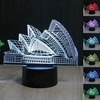 Sydney Opera House 3D LED Illusion Night Light 7 Color Touch Table Desk Lamp Bedroom Living Room Hom