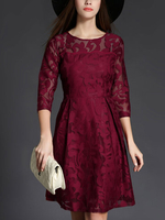 TangJie Elegant Lace Patchwork Ball Gown Women Bodycon Dresses