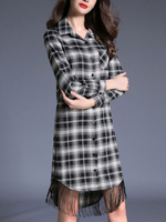 TangJie Plaid Lace Patchwork Women Bodycon Dresses
