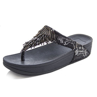 Tassel Paillette Clip Toe Casual Beach Soft Flip Flops
