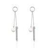 Tassel Pearl Earring Long Chain Casual Earrings for Women