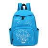 Teenager Students Canvas Backpack Large Capacity Durable School Bag