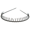 Teeth Alloy Hair Hoop Black Soccer Sports Headband Hairband
